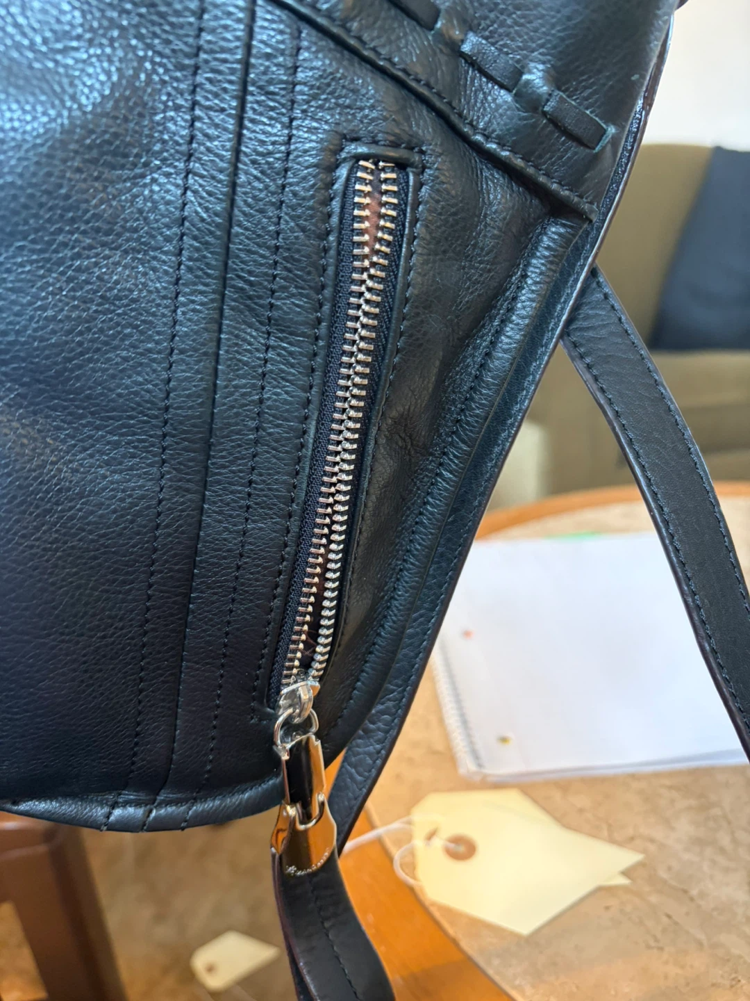 Black Leather Hobo Bag by B. Makowsky - photo 2