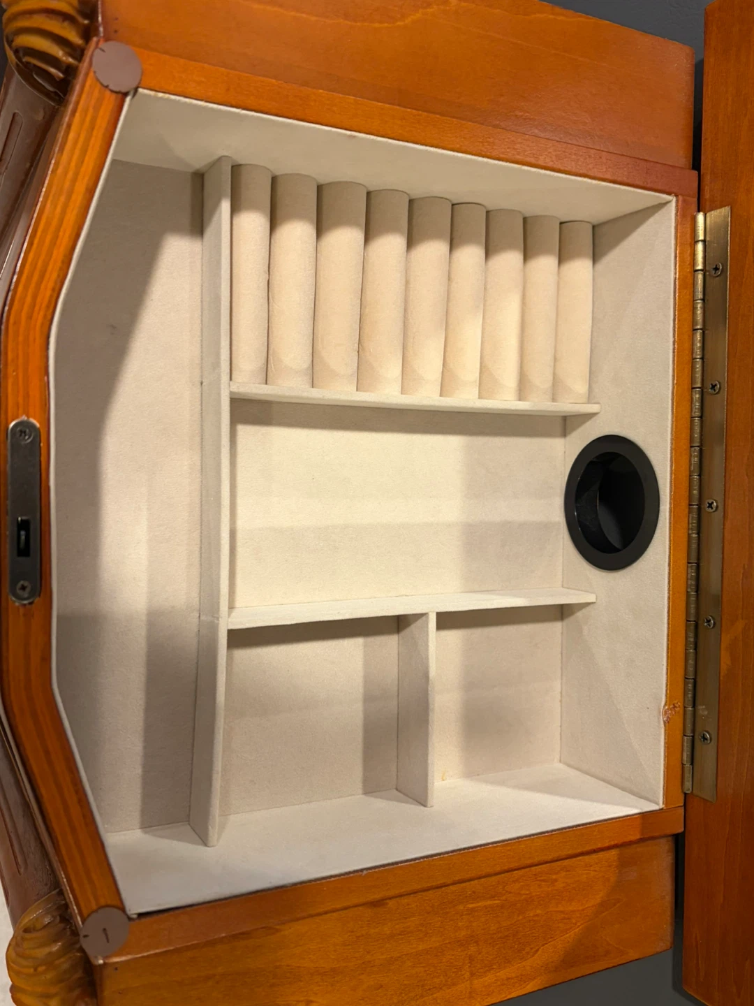 Wooden Jewelry Armoire with Mirror - photo 4