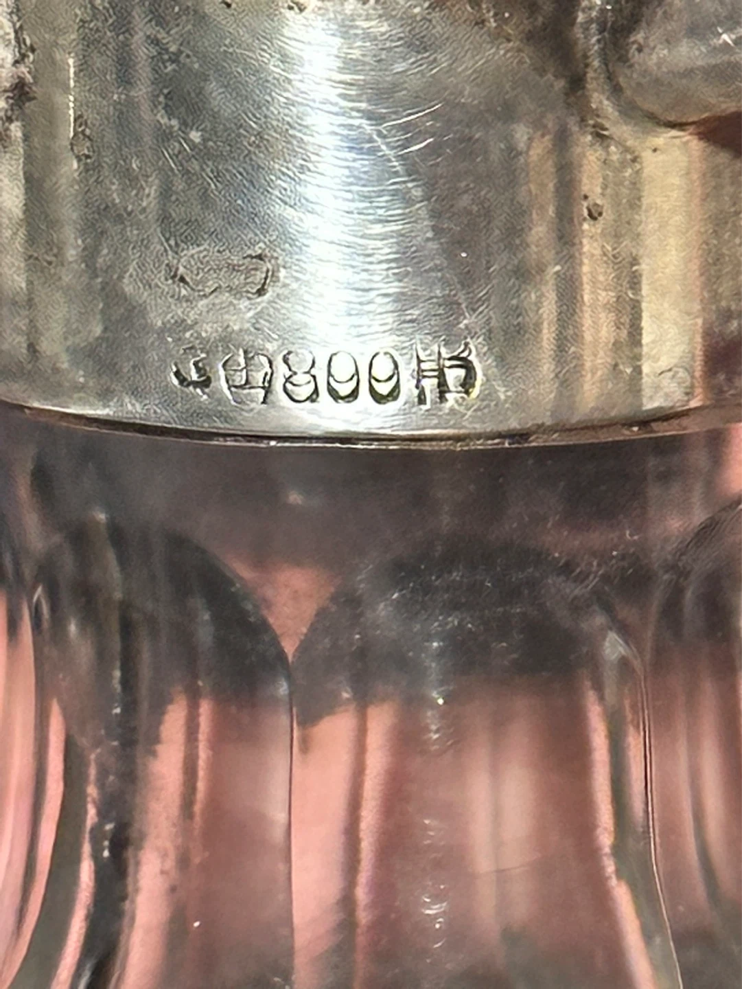 Antique German 800 Silver and Crystal Cruet - photo 5