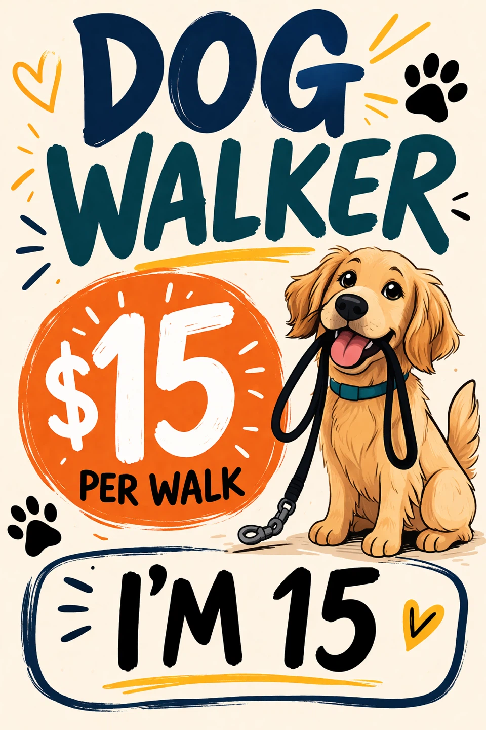 Dog Walker Service - $15 per walk