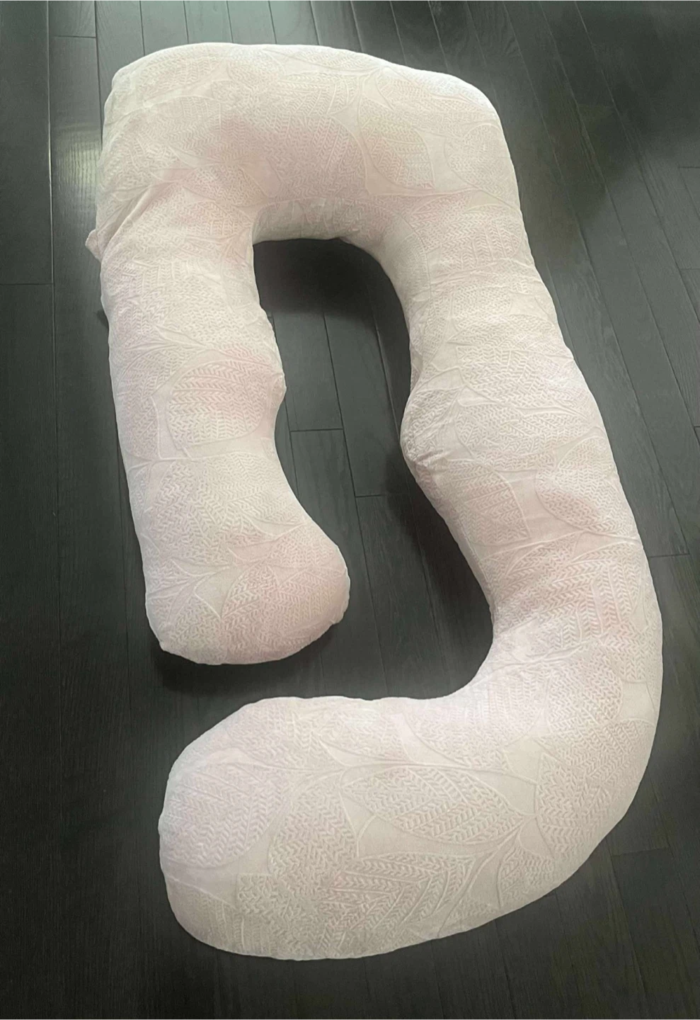 60 Inch U Shaped Full Body Pregnancy Pillow Dusty Pink - photo 2