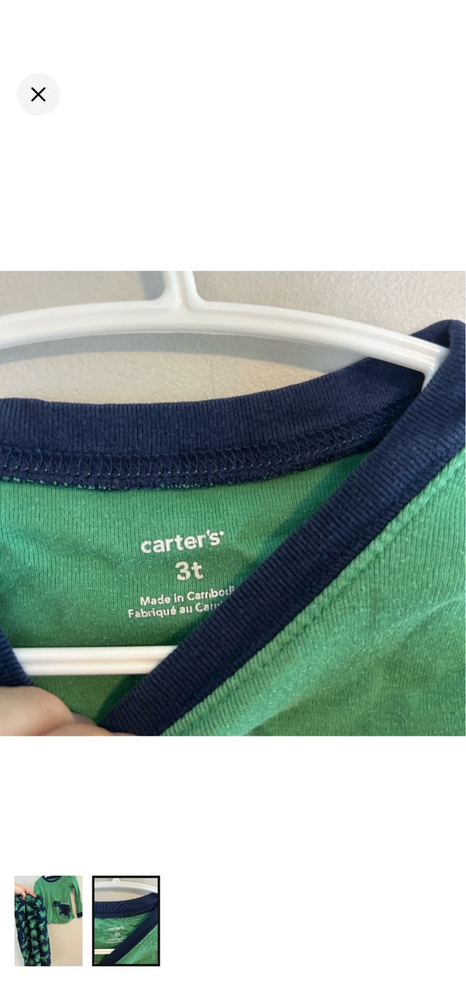 Carter's Dinosaur Pajamas Size 3T - photo 2