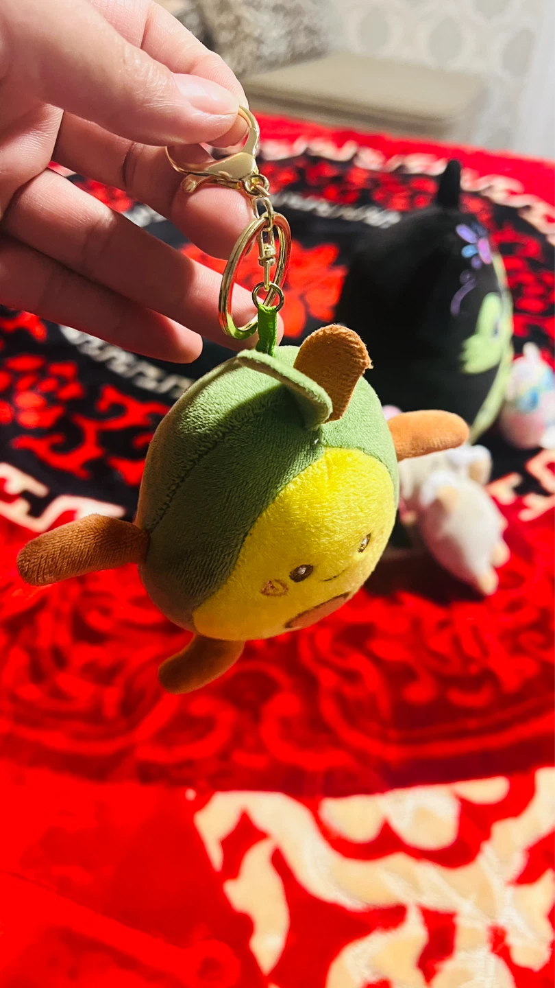 Plush Avocado and Bear Keychains - photo 3