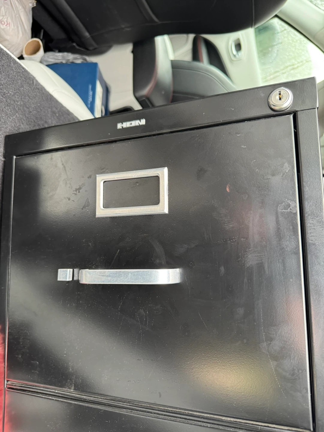 HON Black 4-Drawer Metal Filing Cabinet - photo 2
