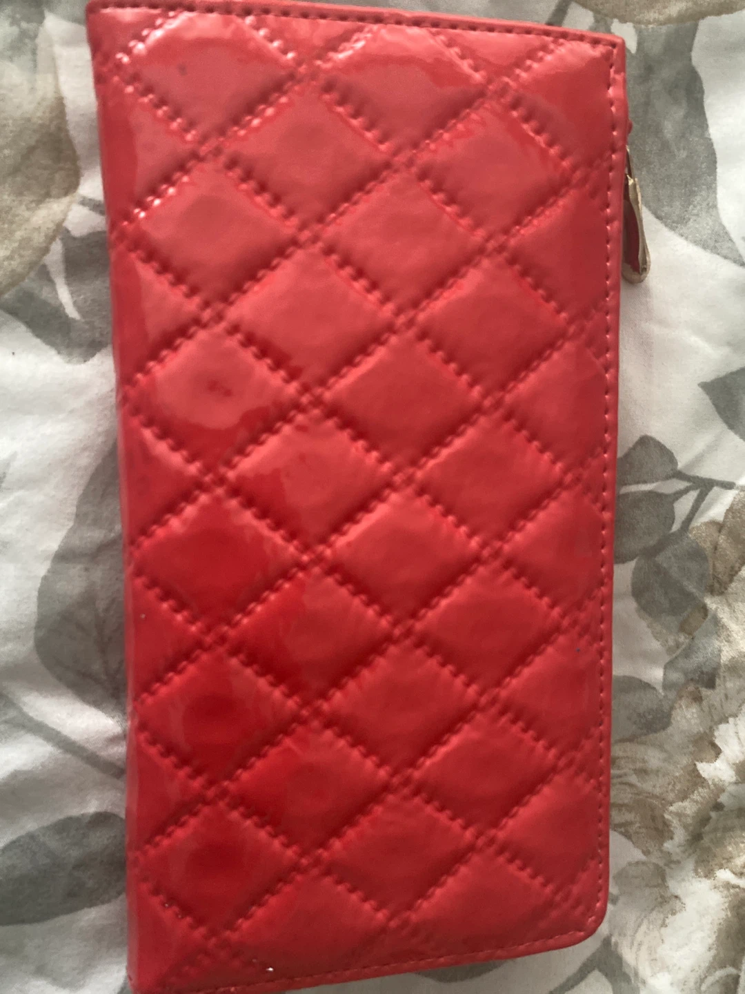 Red Quilted Wallet