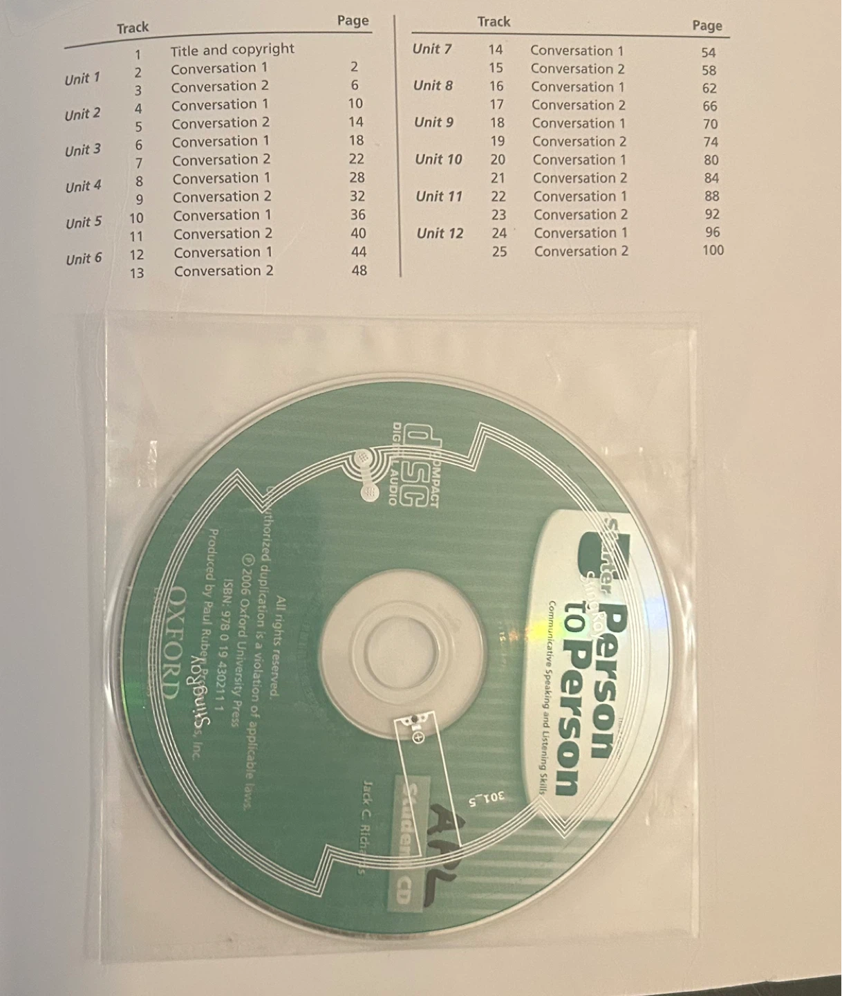 Person to Person Starter Student Book Third Edition with CD - photo 2