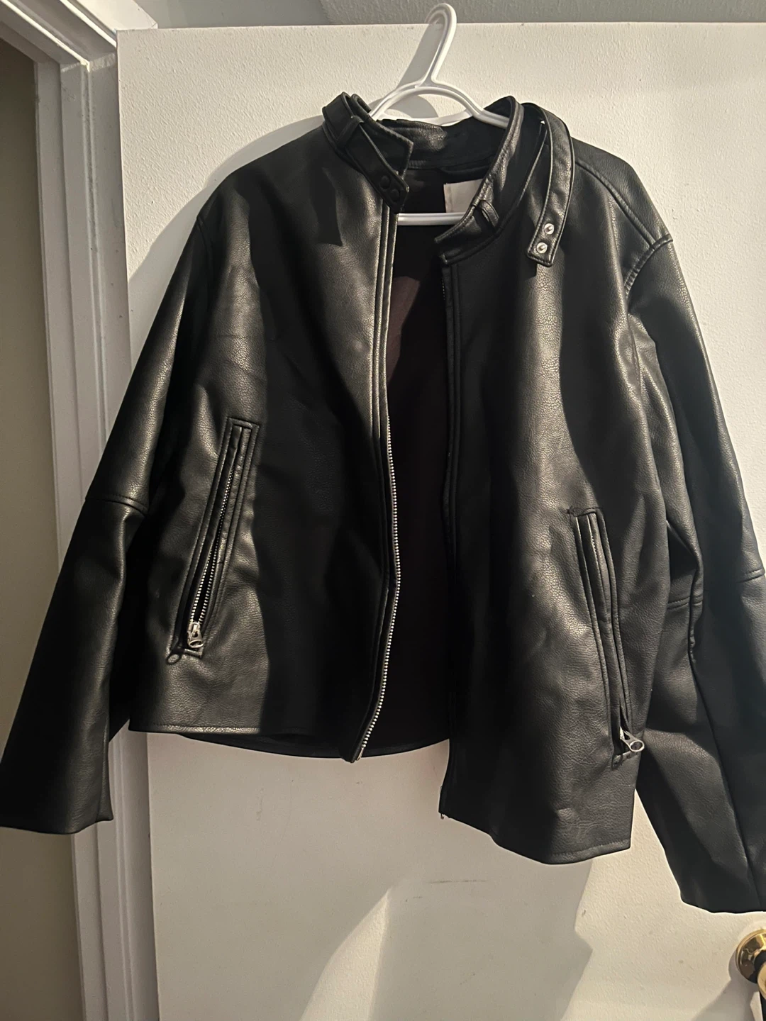Black Faux Leather Jacket