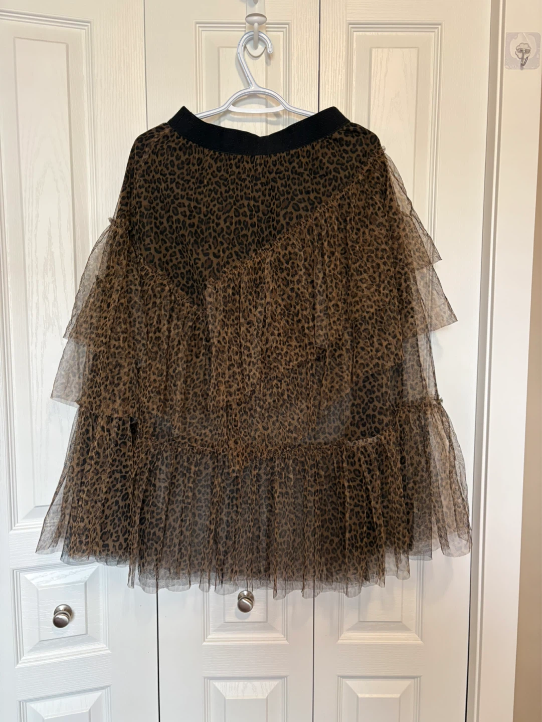 Leopard Print Tiered Tulle Skirt - photo 4