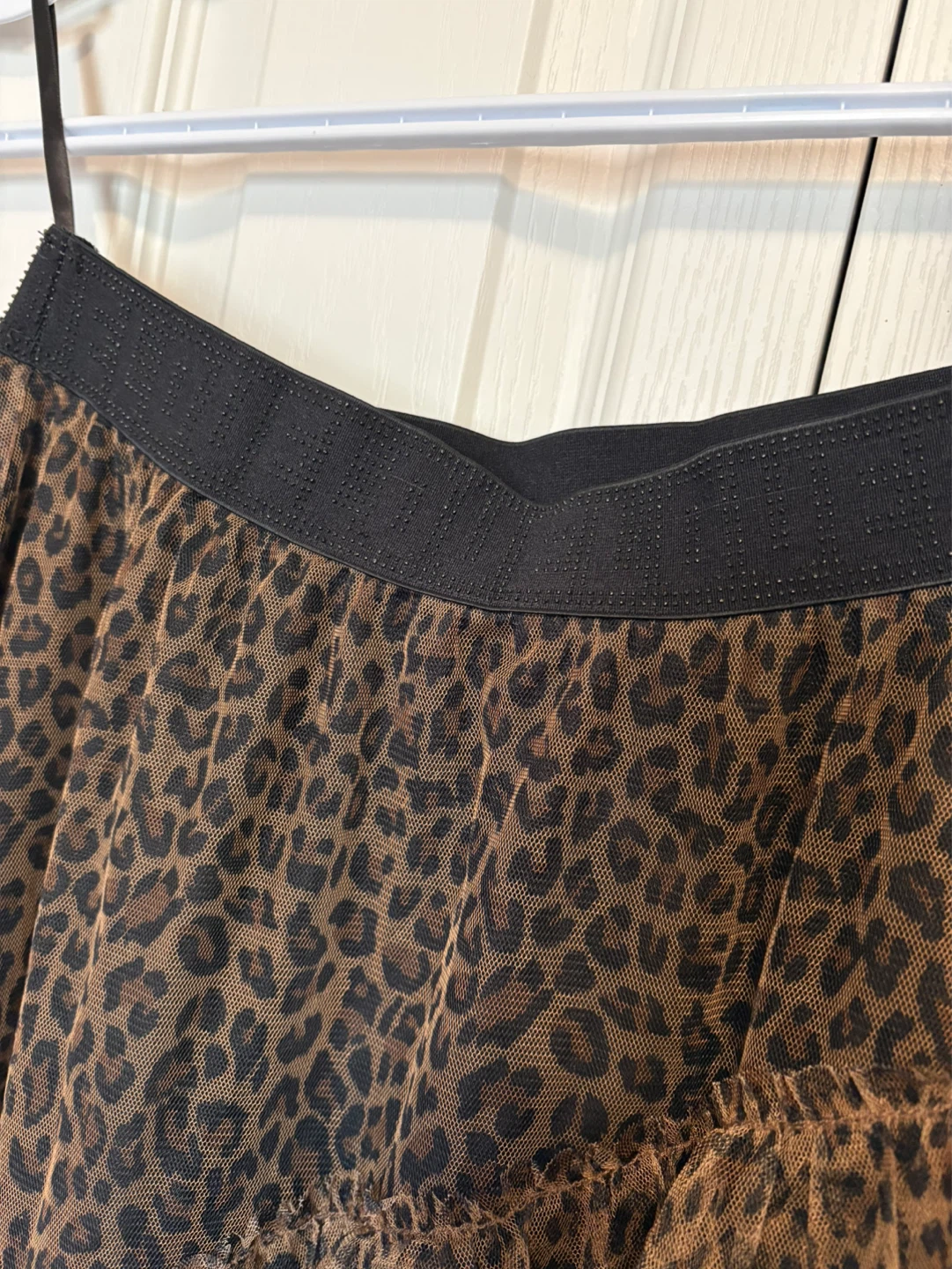 Leopard Print Tiered Tulle Skirt - photo 2