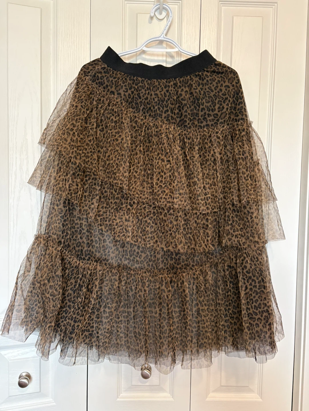 Leopard Print Tiered Tulle Skirt - photo 3