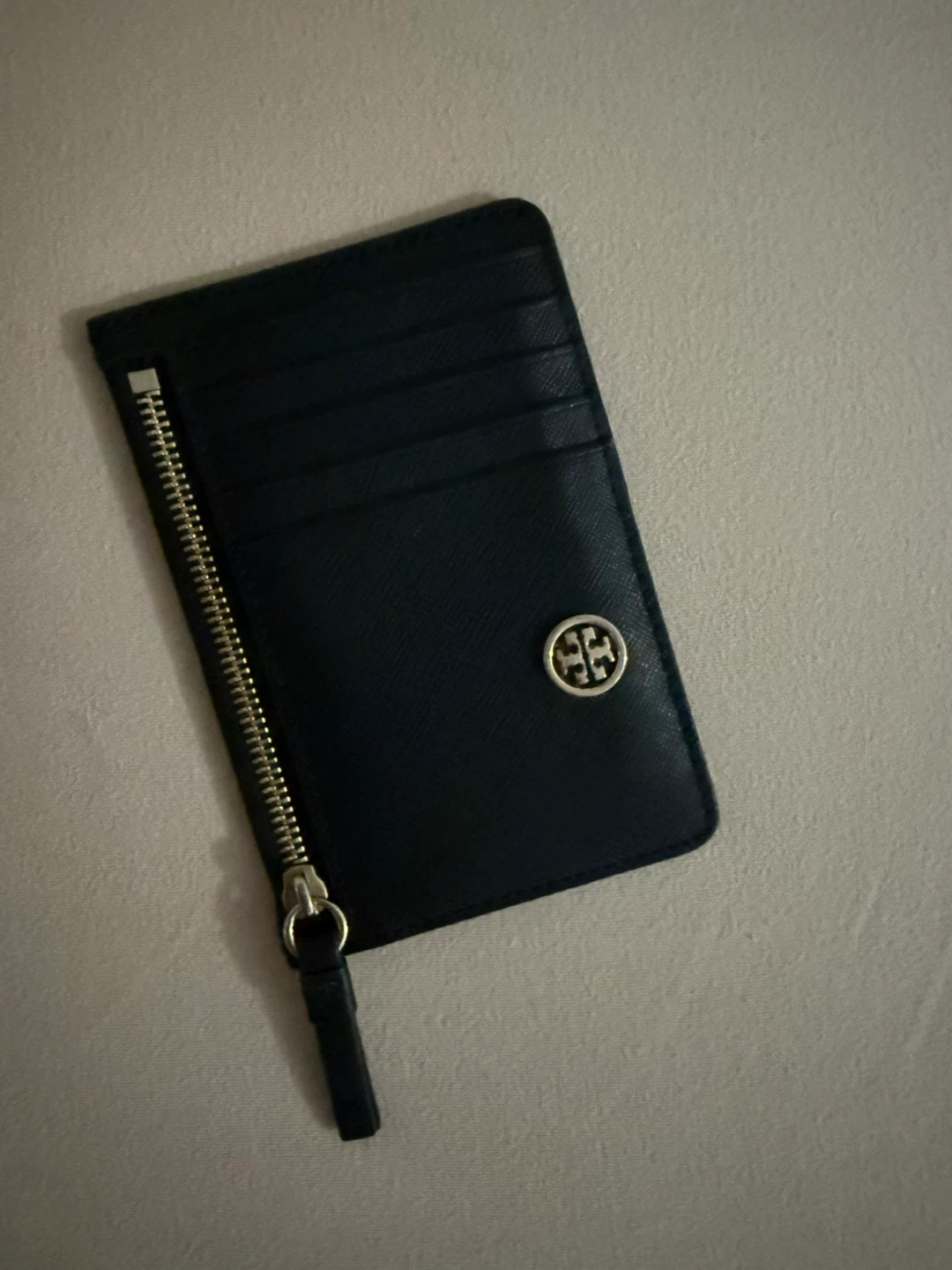 Tory Burch Black Leather Cardholder Wallet
