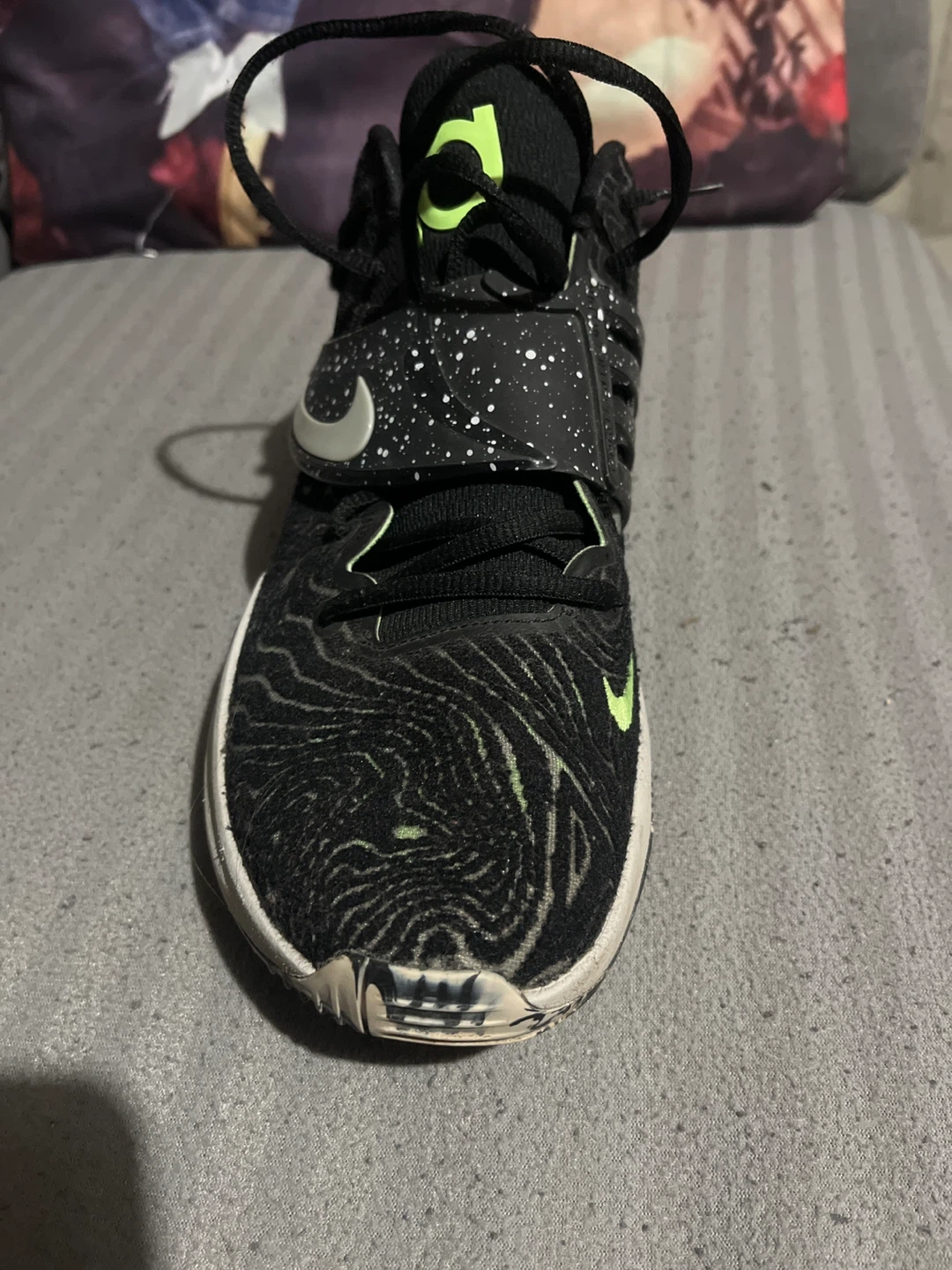 Nike KD 14 black lime glow Basketball Shoes - photo 3
