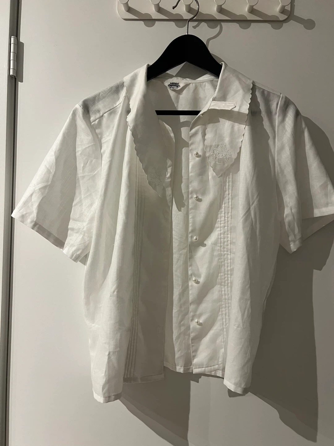 White Short Sleeve Blouse