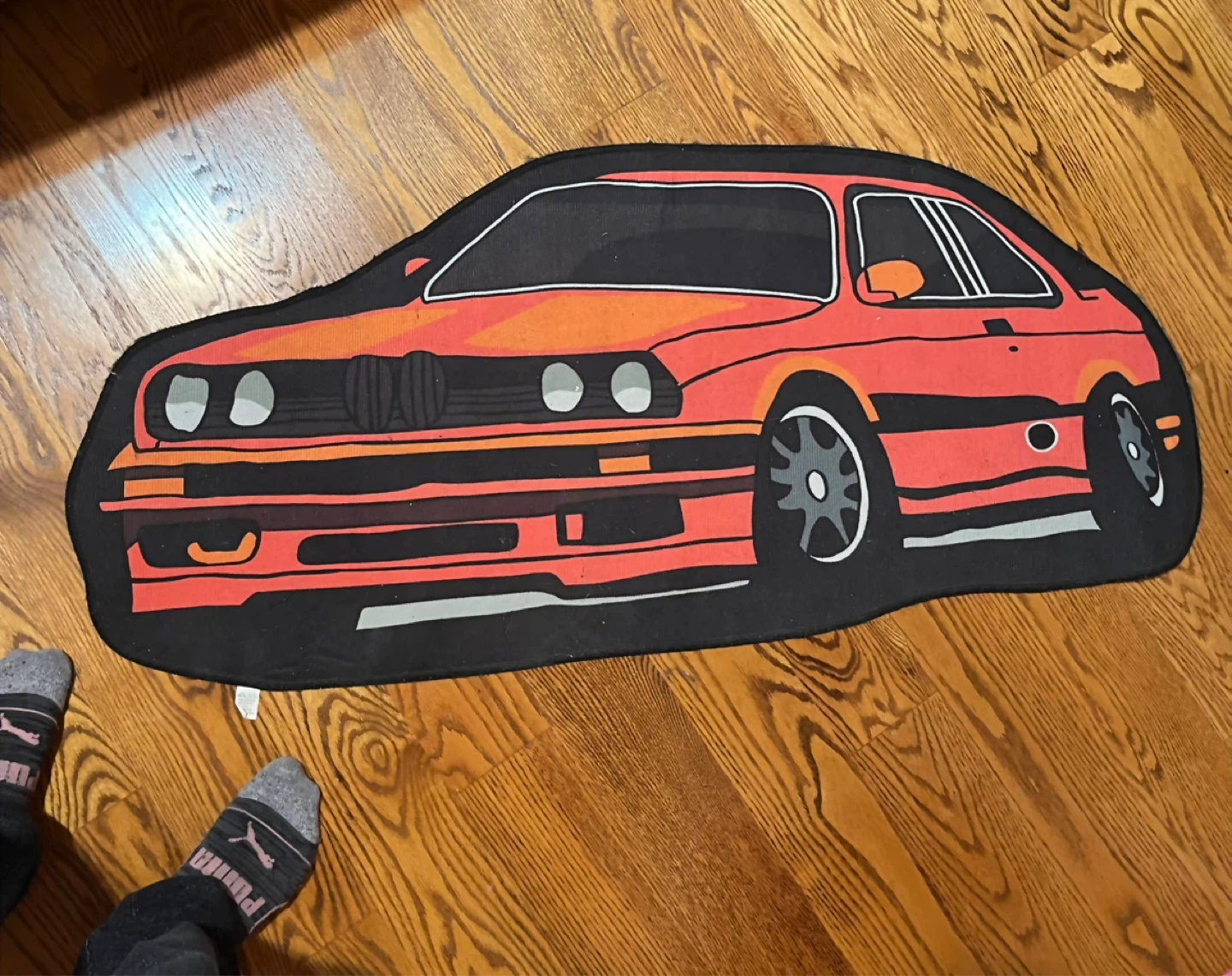 BMW car Shaped Rug