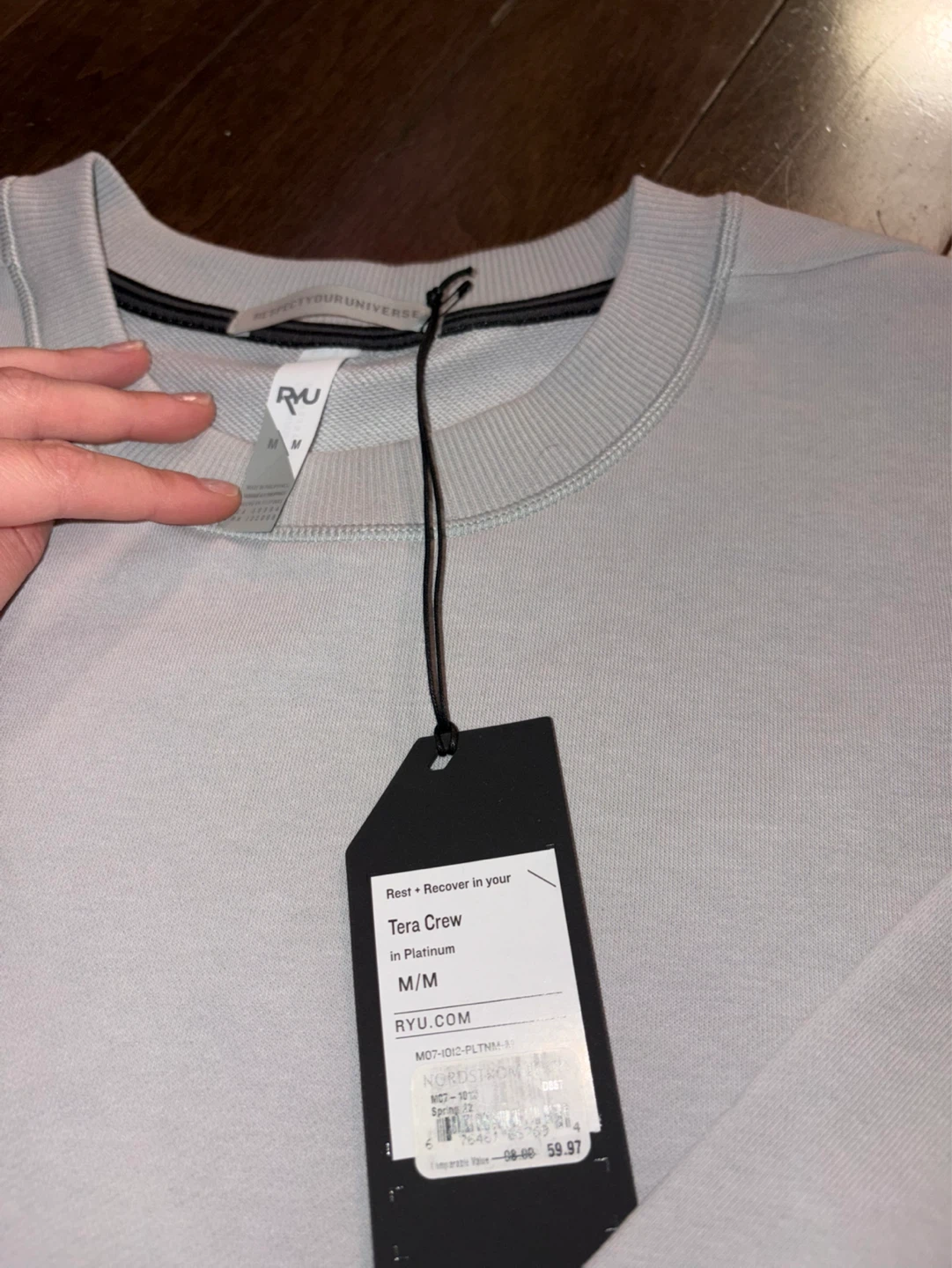 RYU Tera Crew Platinum Sweatshirt M/M - photo 2