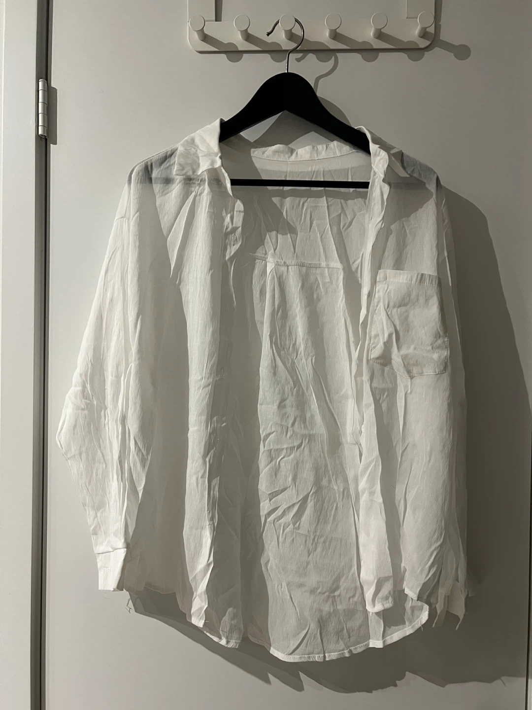 White Long Sleeve Button-Up Shirt