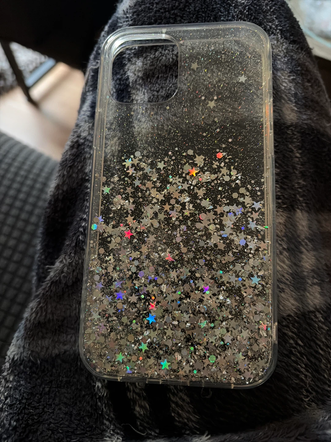 Gear4 Glitter Phone Case for iPhone 12/12 Pro - Black