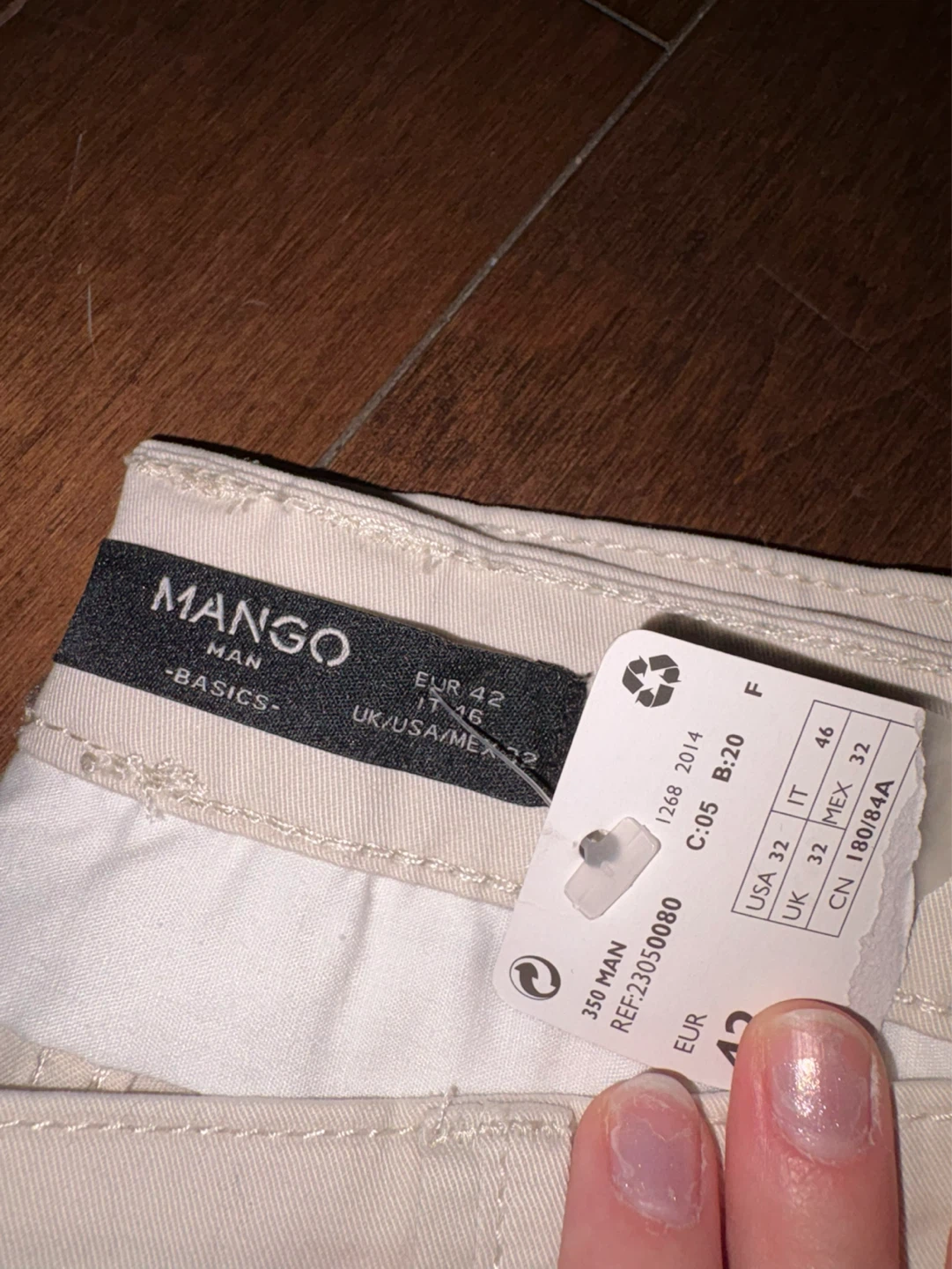 MANGO Men's Beige Chinos - Size 42 - photo 2