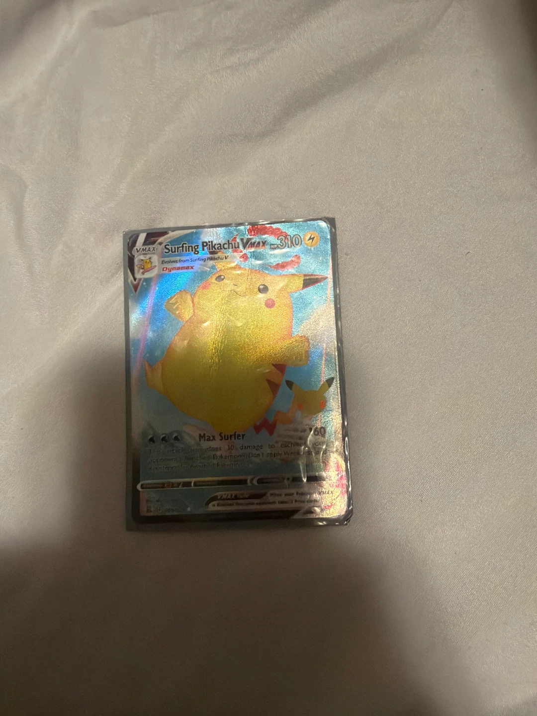 Pokemon Surfing Pikachu VMAX Card