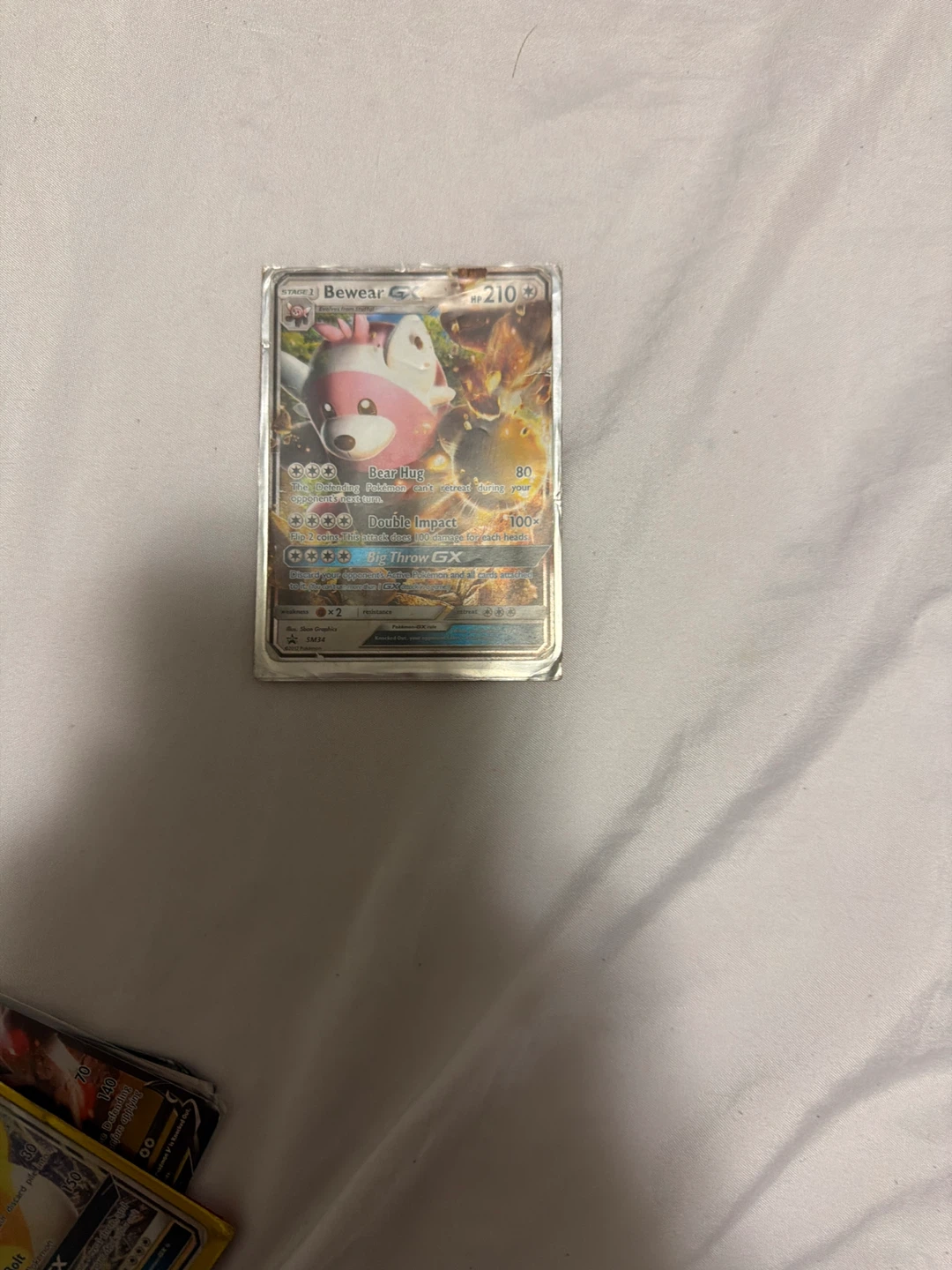 Bewear GX Pokemon Card SM34