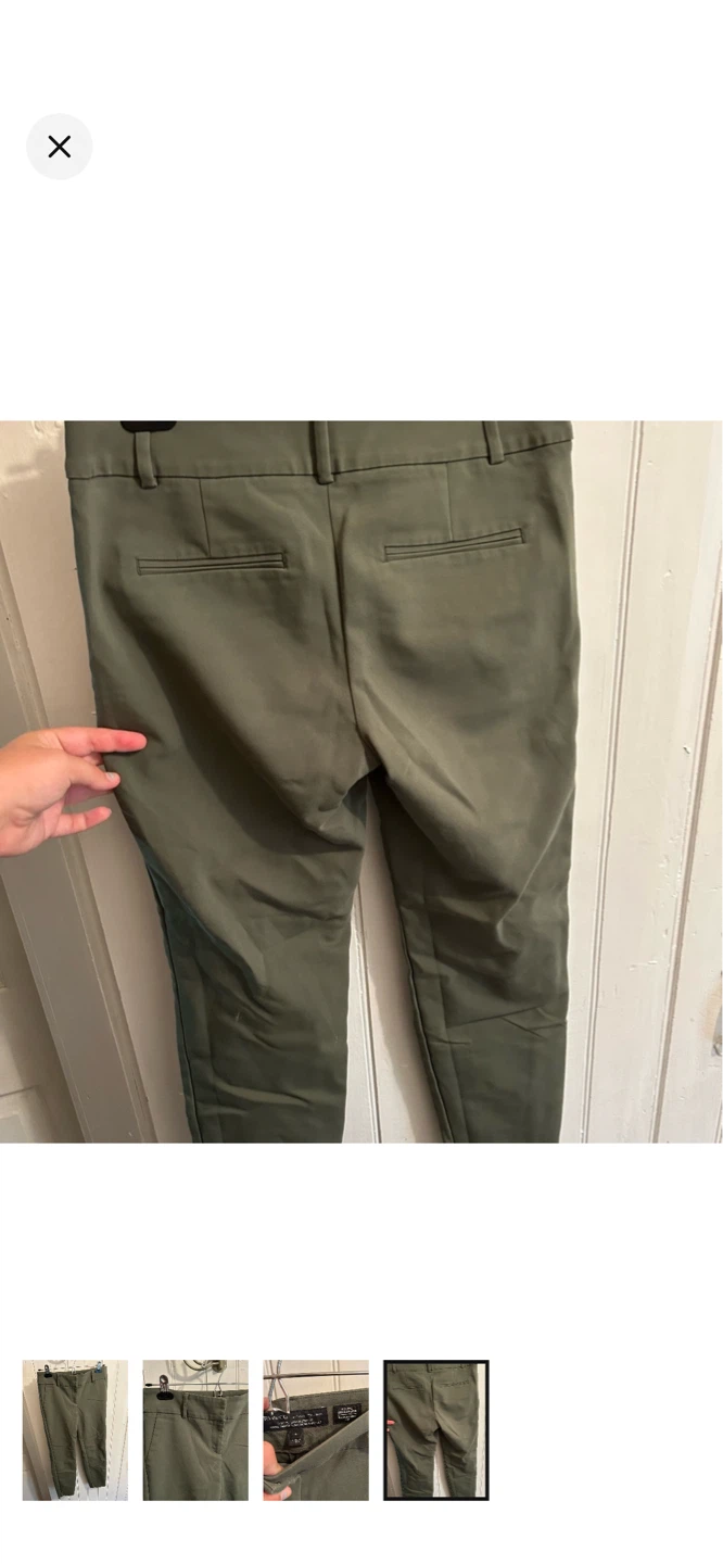 RW & CO. Slim Leg Ankle Length Pants - Olive Green - Size 4 - photo 4