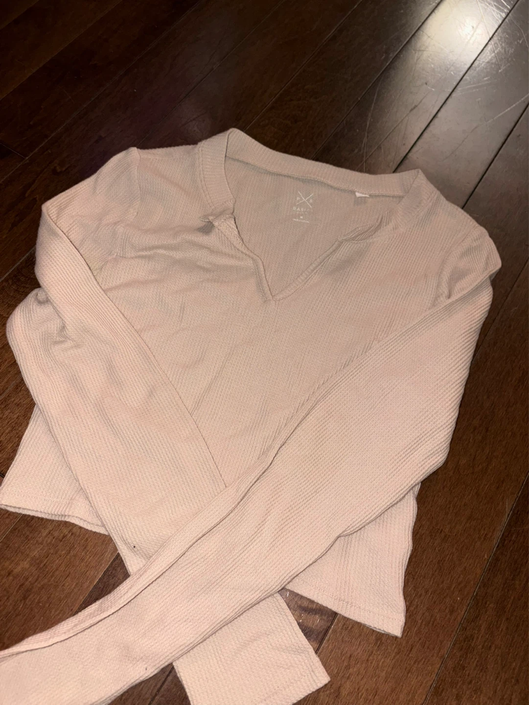 PacSun Basics Long Sleeve Henley Top - M