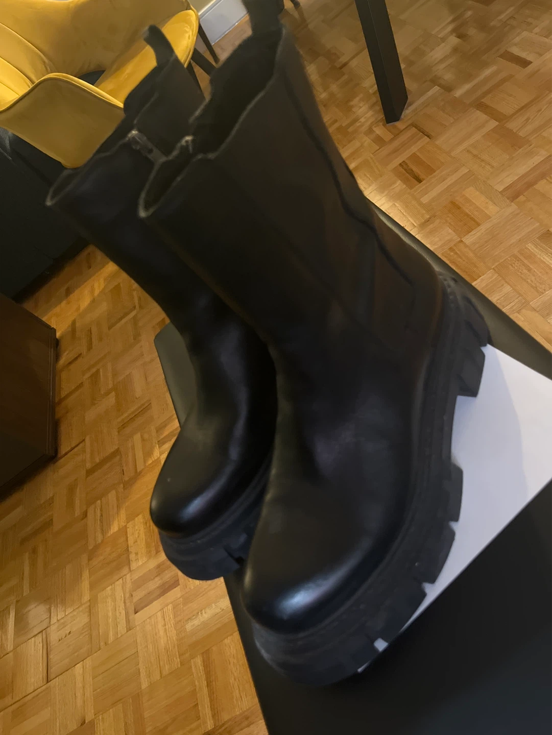 Black Platform Boots - photo 3