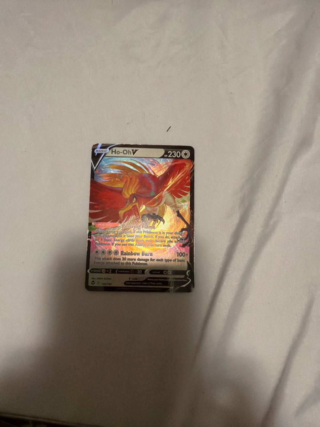 Pokemon Ho-Oh V TCG Card 740/195