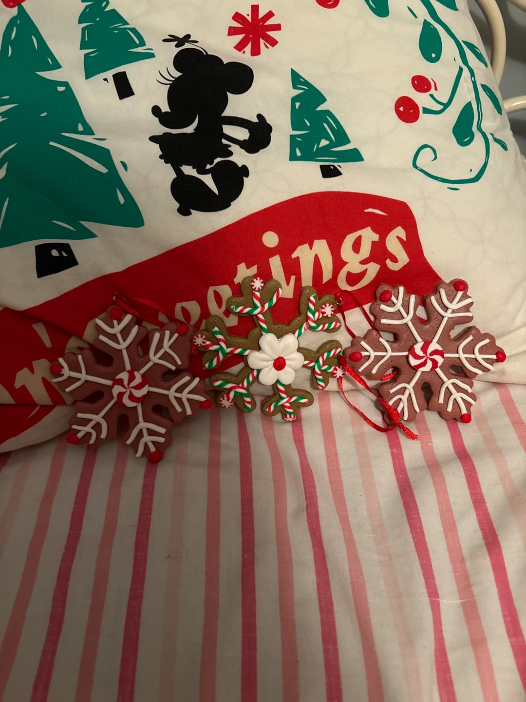 Christmas Ornaments Snowflake Gingerbread set of 3