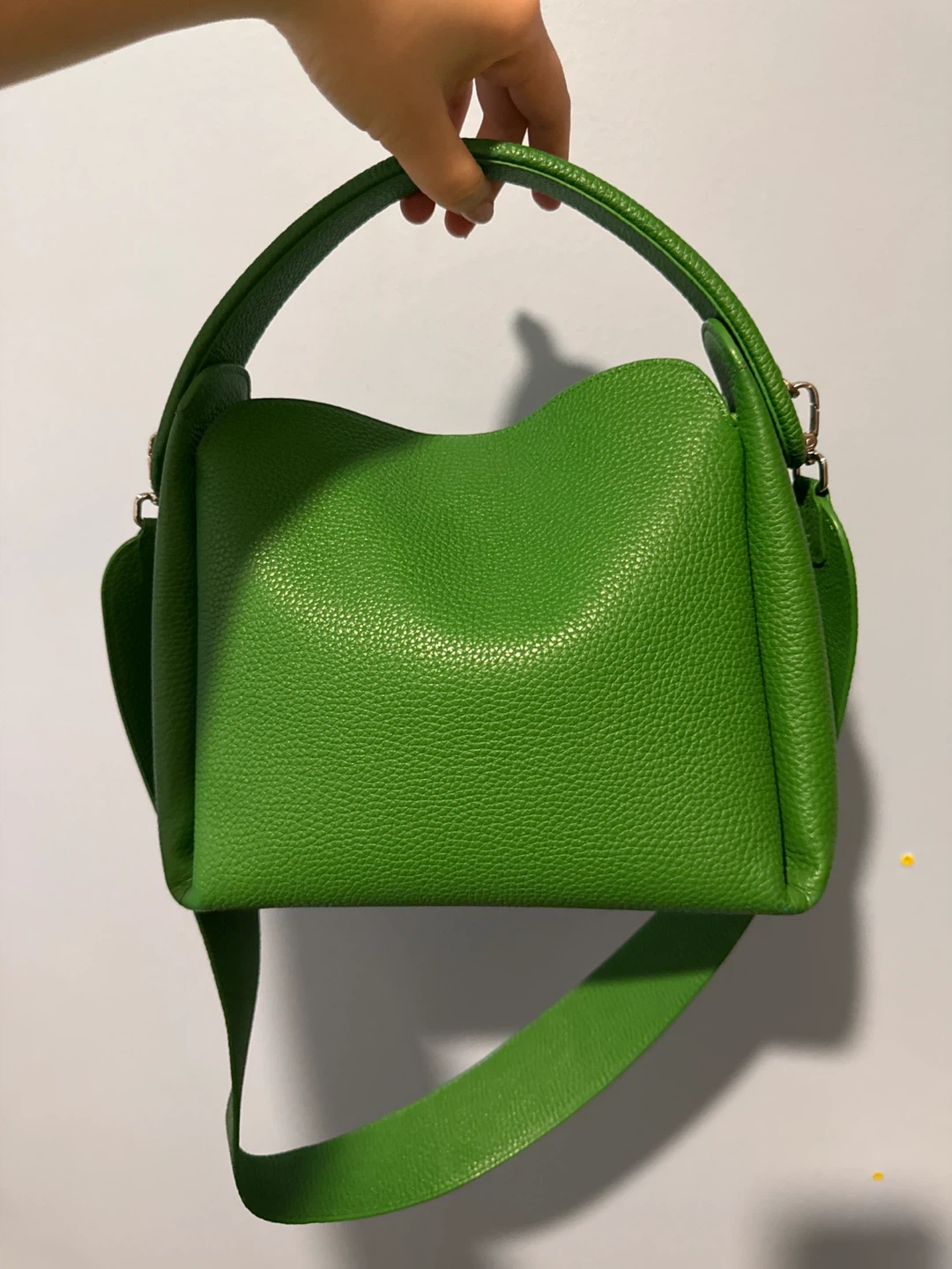 New Green Leather Handbag