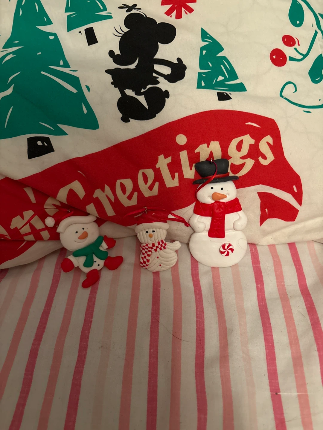 Set of 3 Christmas Snowman Ornaments