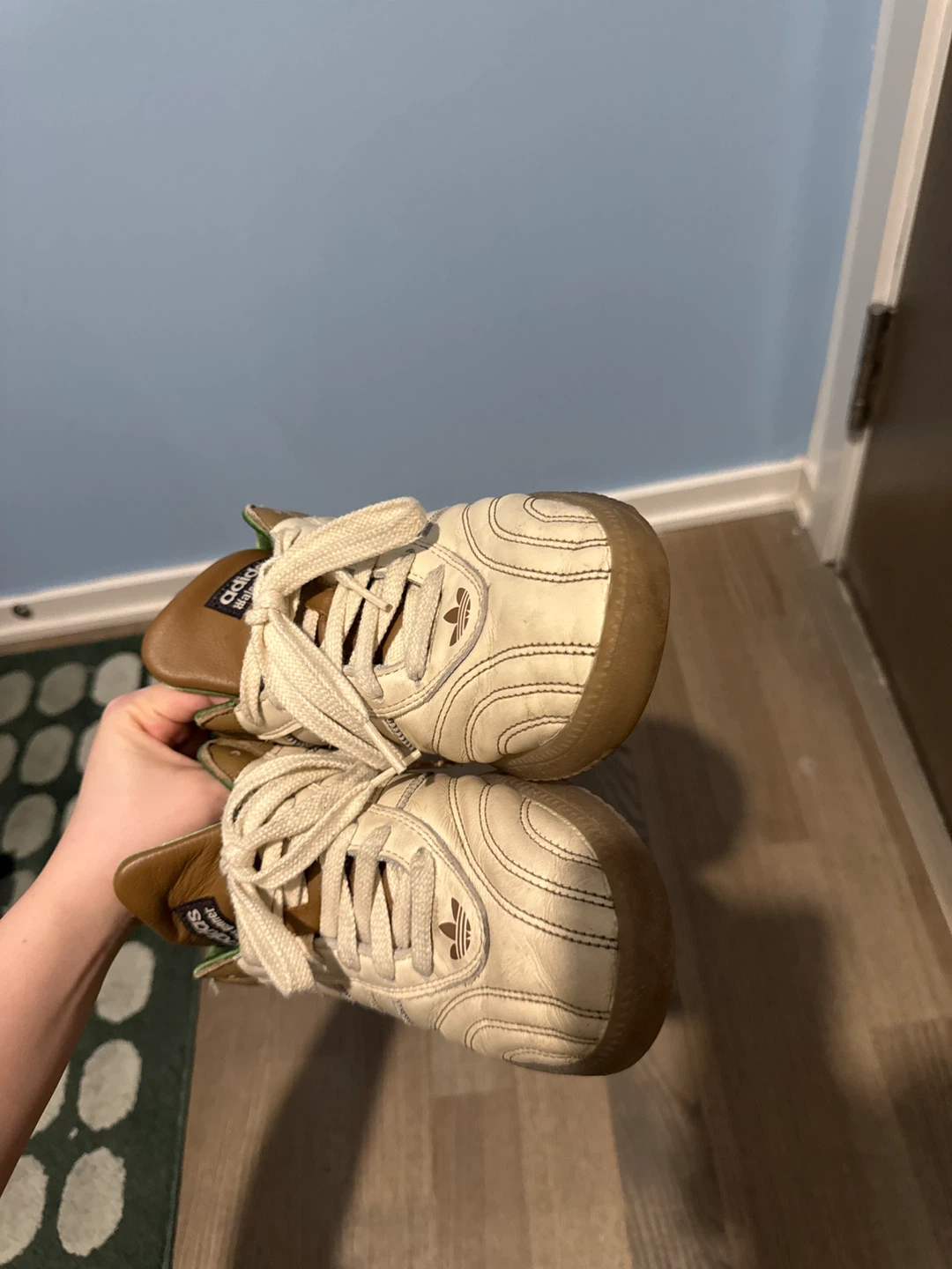 Adidas × Wales Bonner Cream & Brown Samba Sneakers - photo 4