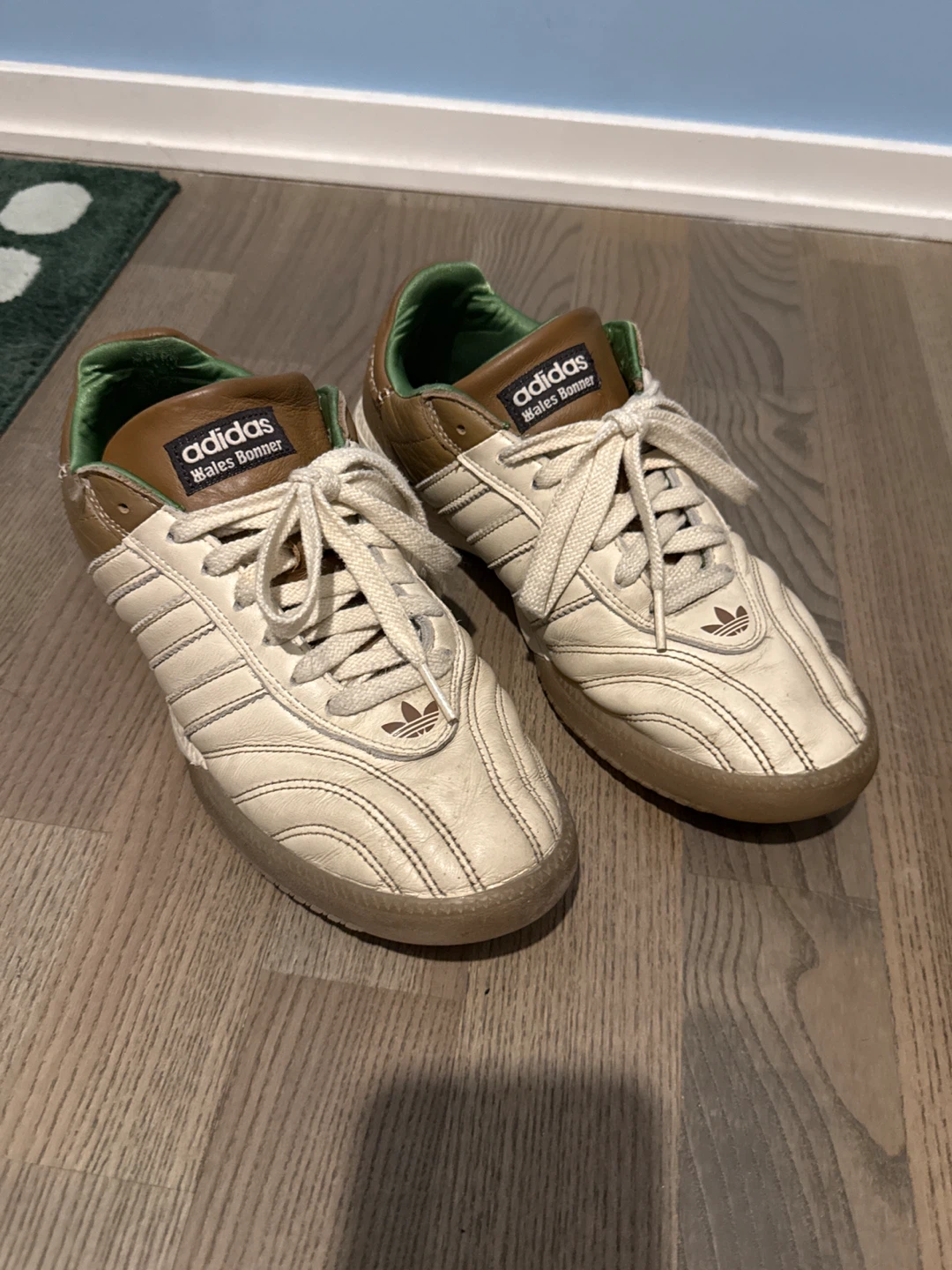 Adidas × Wales Bonner Cream & Brown Samba Sneakers