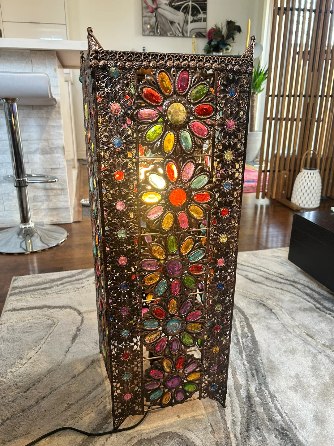 Moroccan  Lantern Lamp table