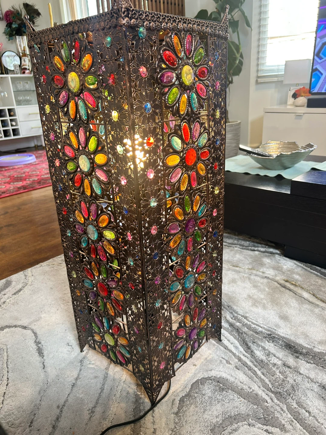 Moroccan  Lantern Lamp table - photo 2