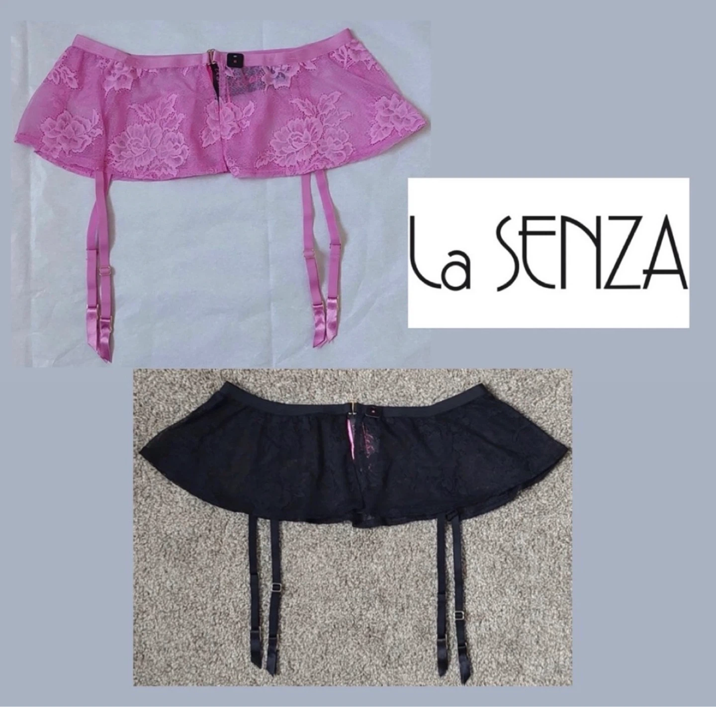 BNWT La SENZA Lace Garter Belts