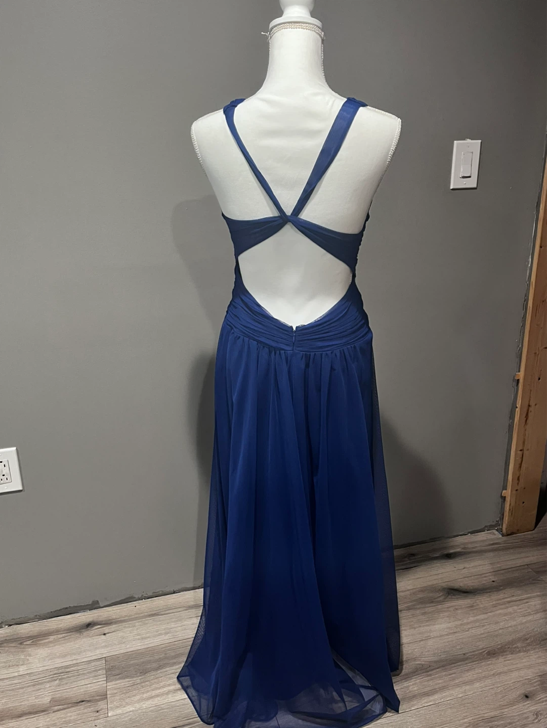 Calvin Klein Royal Blue Ruched Gown - photo 3