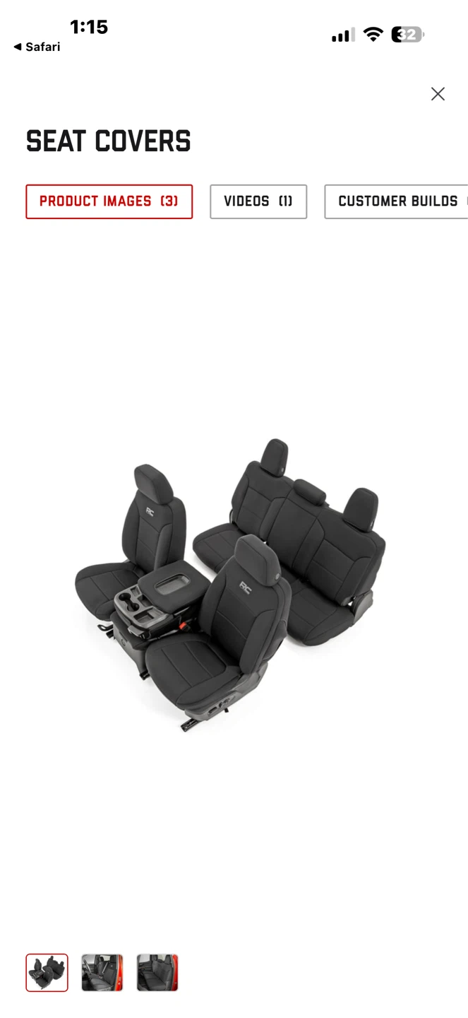 Rough Country Seat Covers for GMC Sierra Truck - photo 2