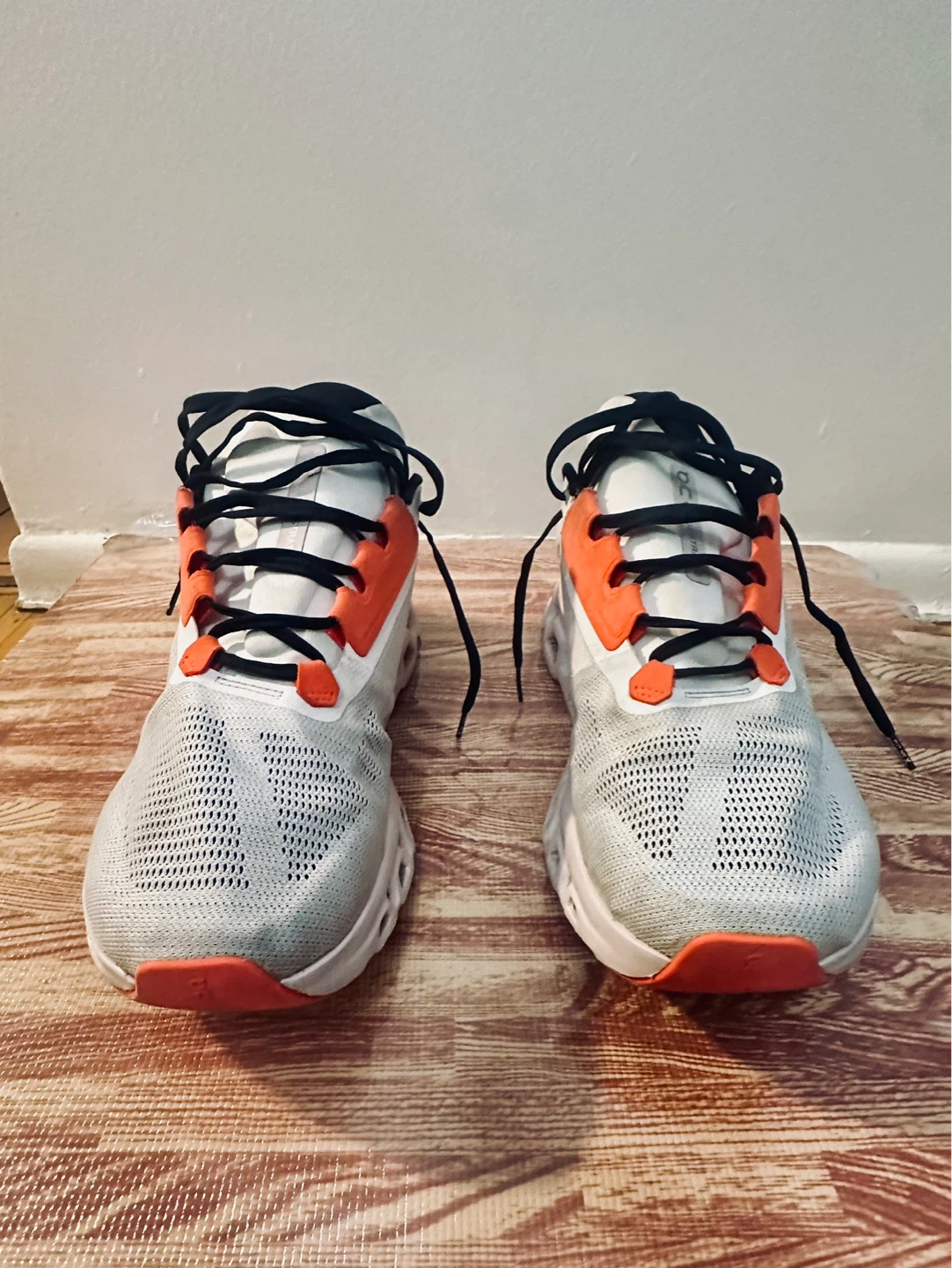 On Running Cloudtec Shoes - White/Orange - Size 12.5