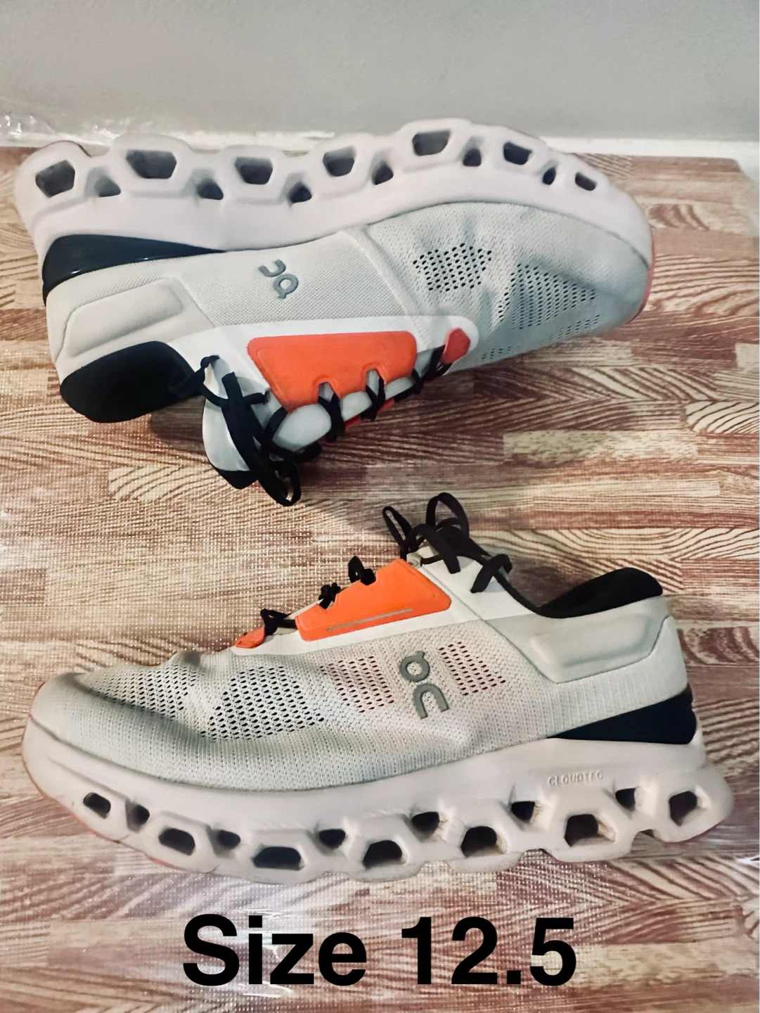 On Running Cloudtec Shoes - White/Orange - Size 12.5 - photo 2