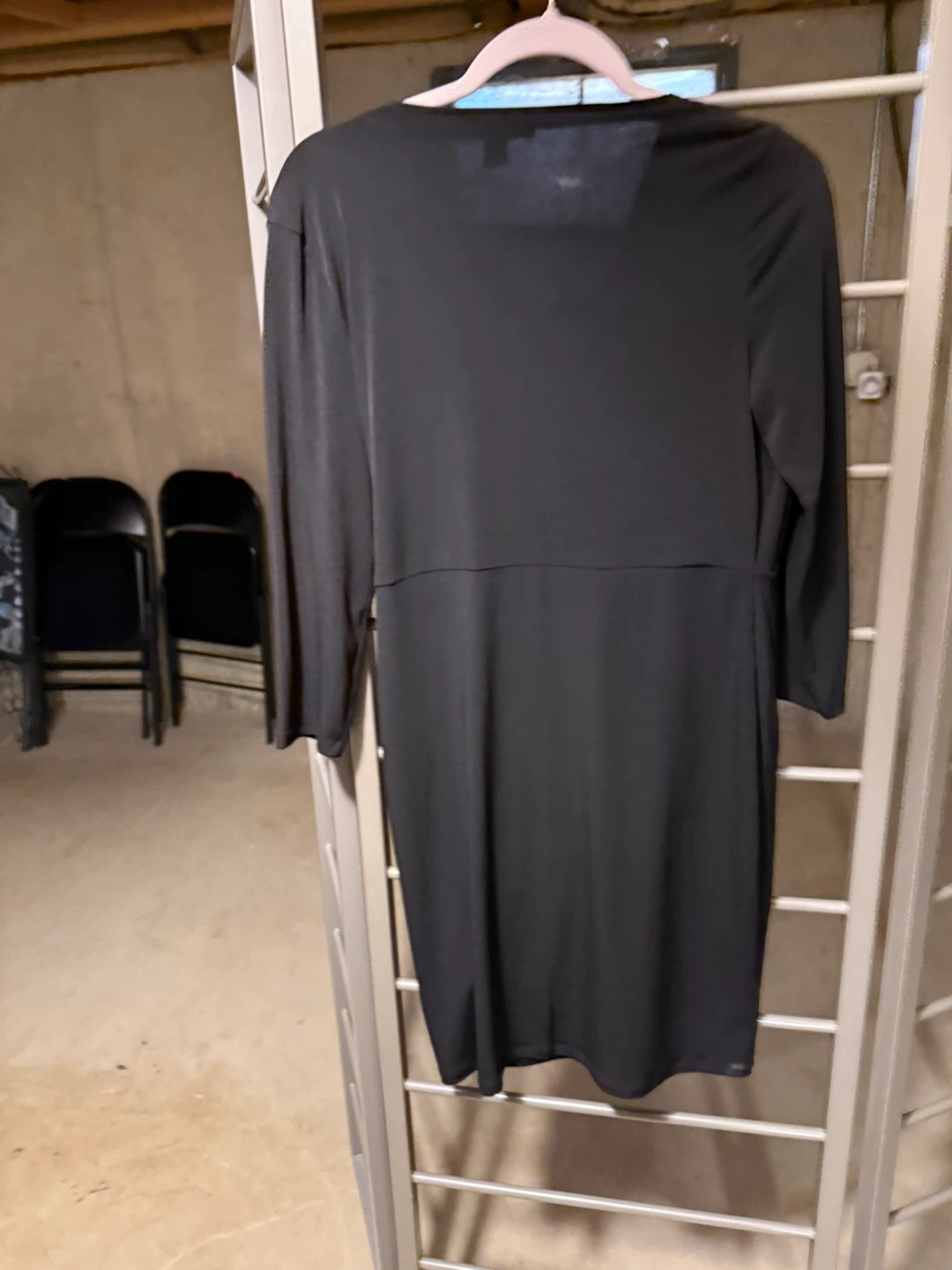 Michael Kors Black Faux Wrap Dress Size M - photo 4