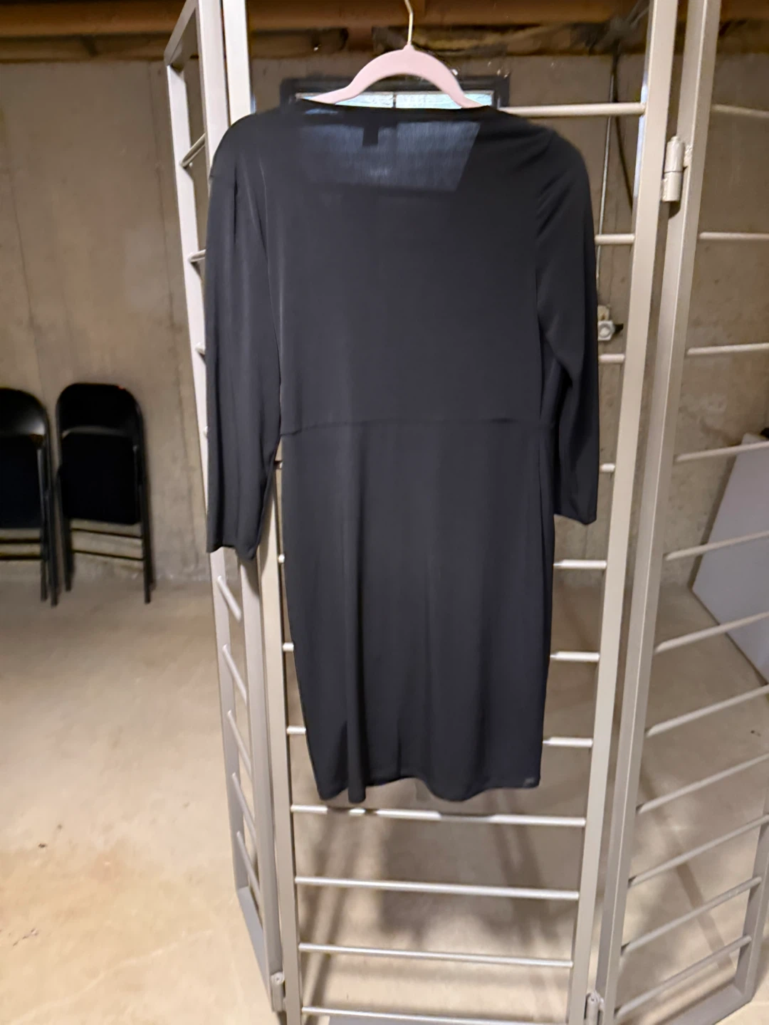 Michael Kors Black Faux Wrap Dress Size M - photo 5