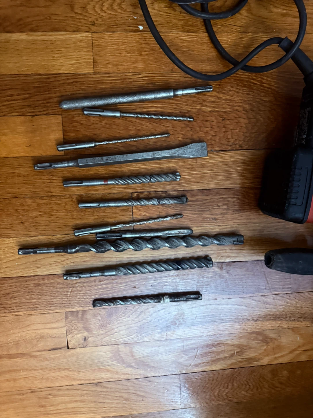 Hilti TE 15 Rotary Hammer Drill with Drill Bits and Husky Bag