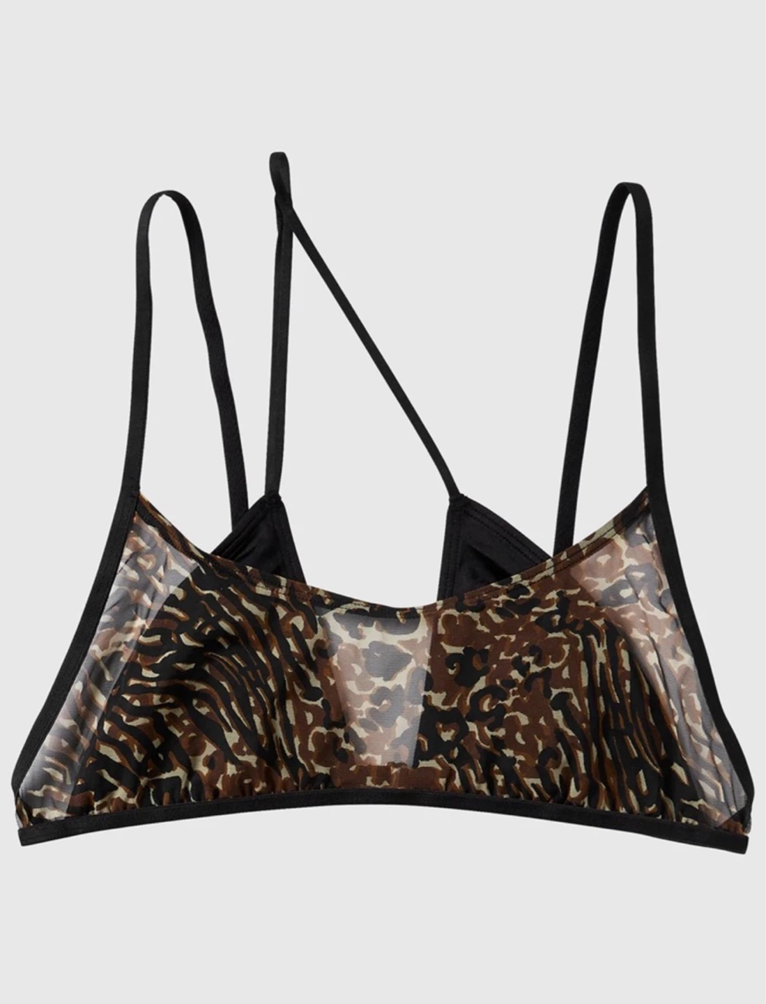 BNWT La Senza Animal Print Layered Unlined Bra - Size Medium - photo 2