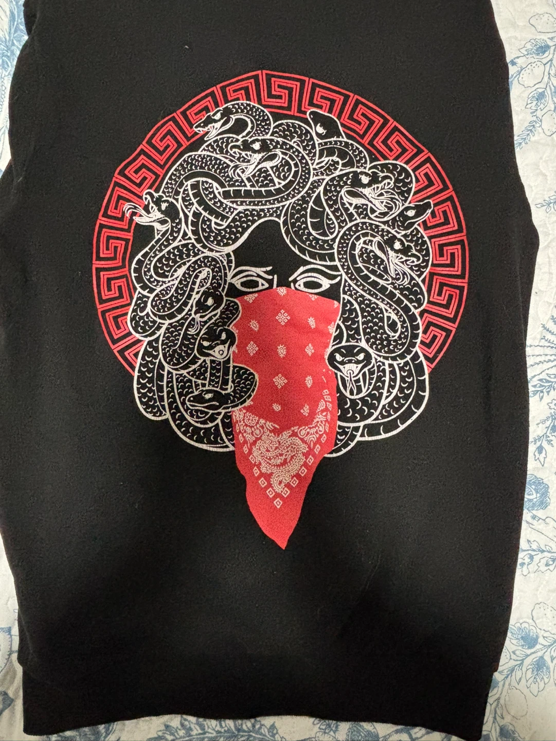 Crooks & Castles Black Hoodie Medusa Graphic - photo 2