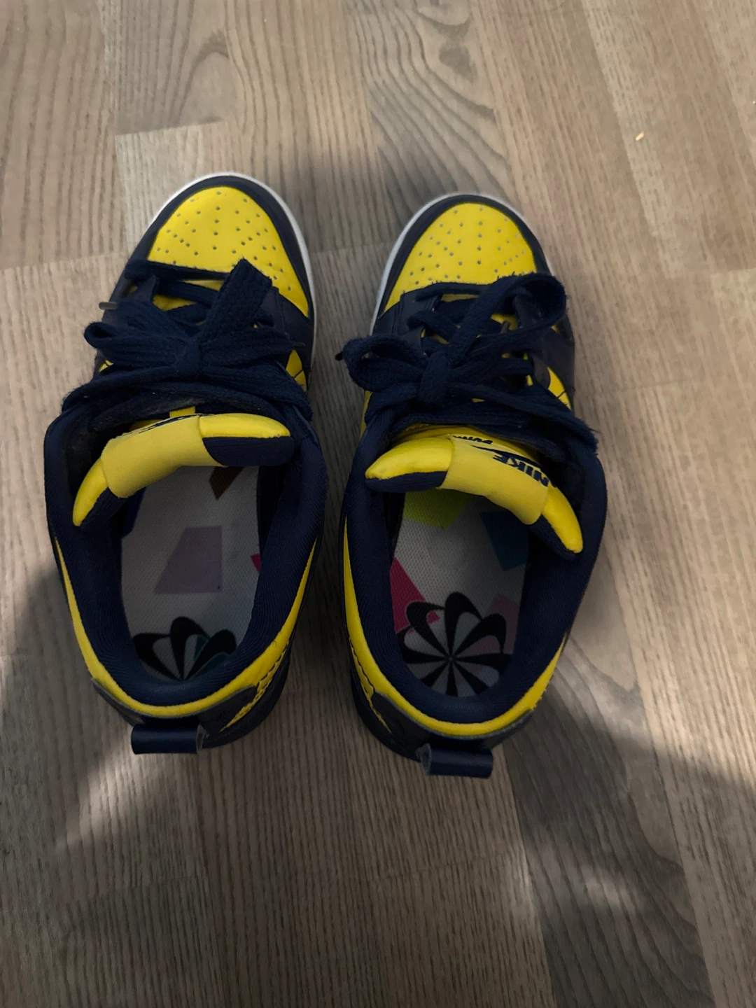 Like New Nike Dunk Low "Michigan" Yellow Navy - photo 4