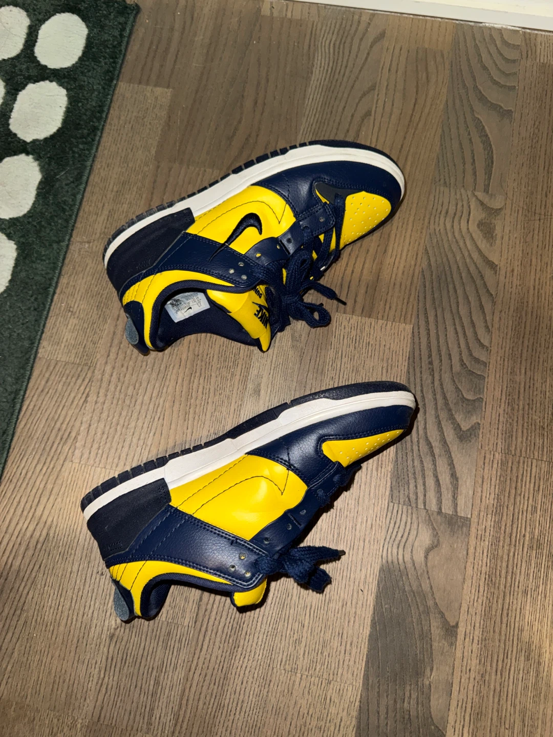 Like New Nike Dunk Low "Michigan" Yellow Navy - photo 3