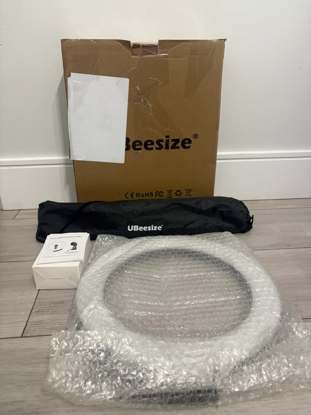 UBeesize 12" Ring Light with Tripod Stand and Phone Holder - photo 2