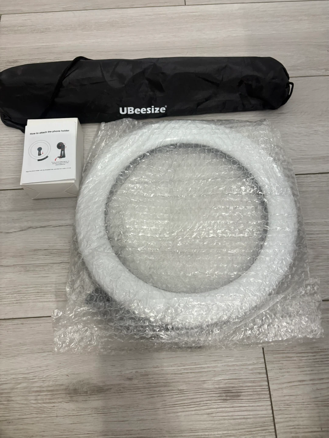 UBeesize 12" Ring Light with Tripod Stand and Phone Holder - photo 3