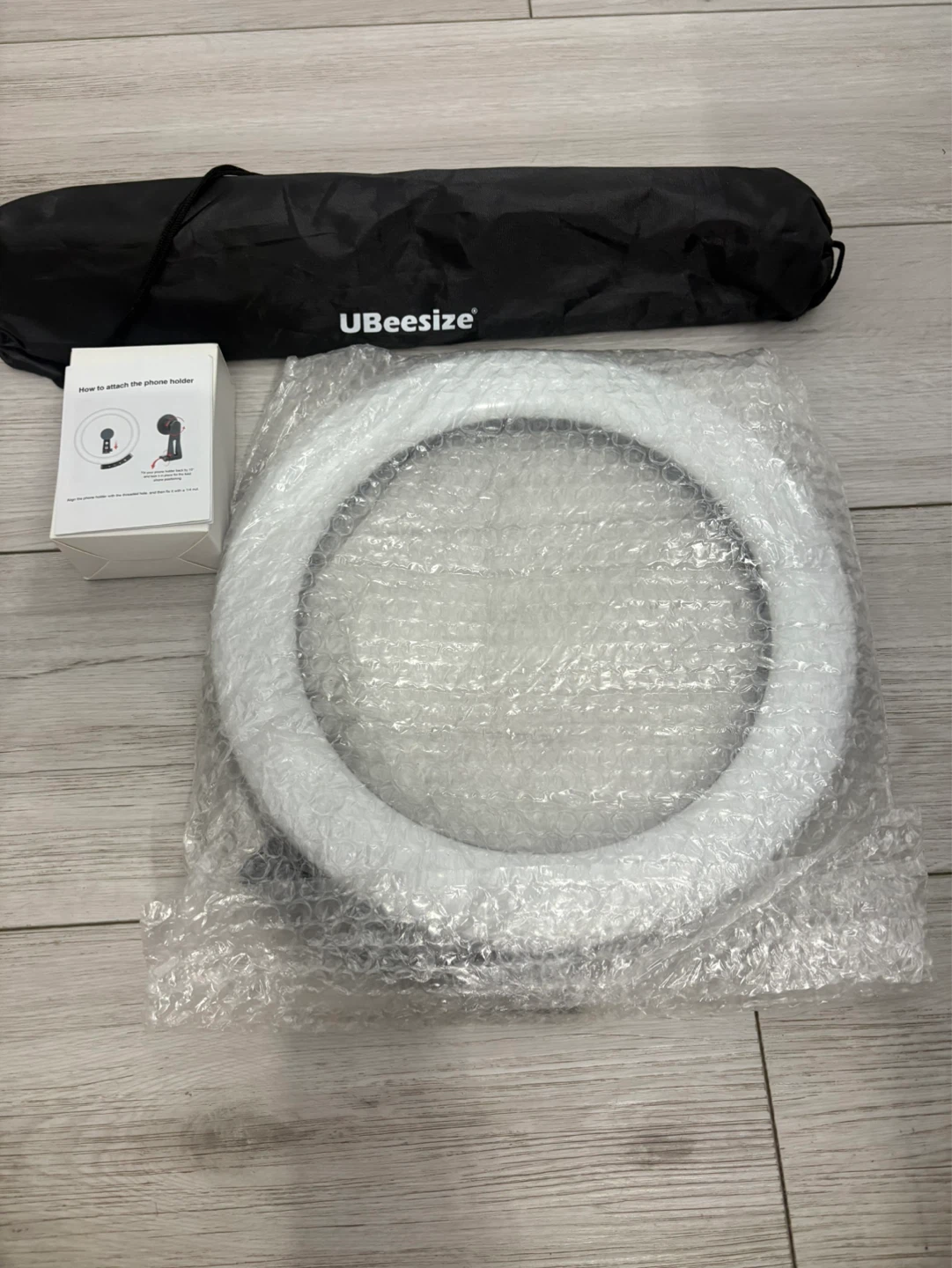 UBeesize 12" Ring Light with Tripod Stand and Phone Holder - photo 4